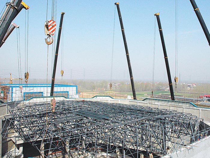 长乐网架高空滑移法