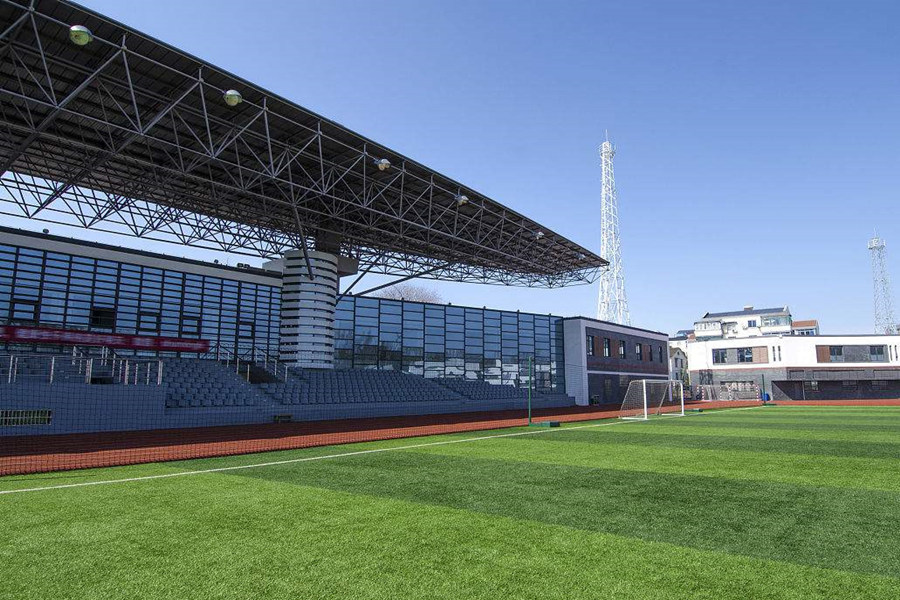 长乐体育场看台网架工程